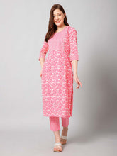 Printed Cotton Kurta Set